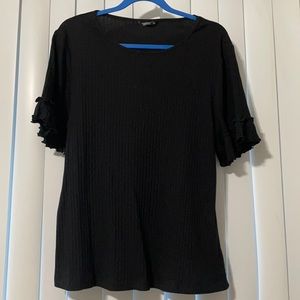 Shein Curve Plus Ruffle Top Shirt